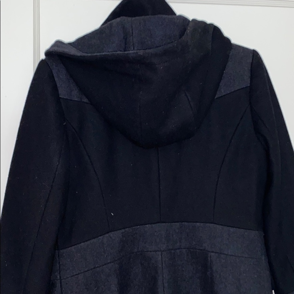 Guess black & gray hooded pea coat size: M - Picture 11 of 12